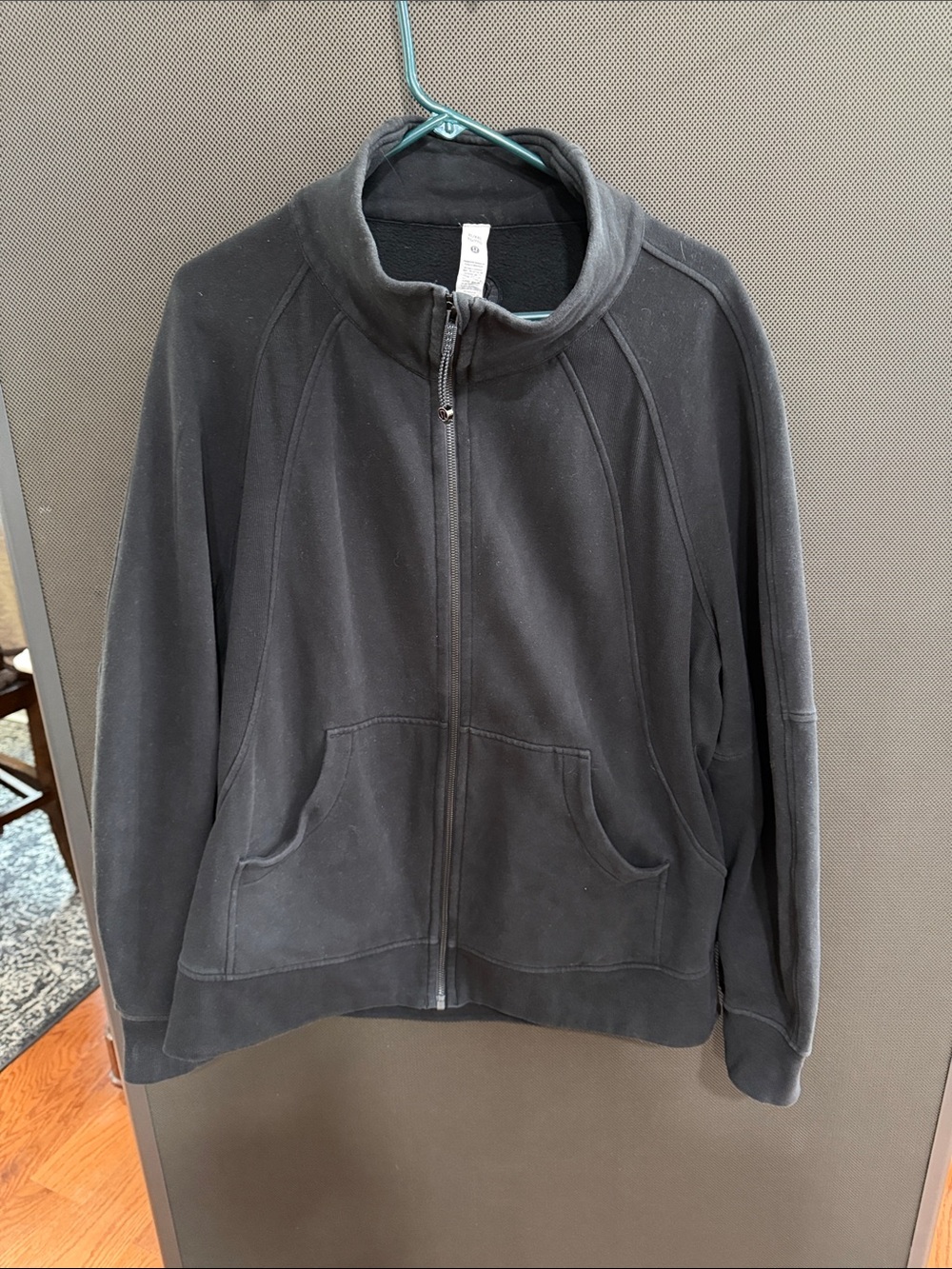 Lululemon Scuba Oversized Funnel-Neck Full-Zip Long Black